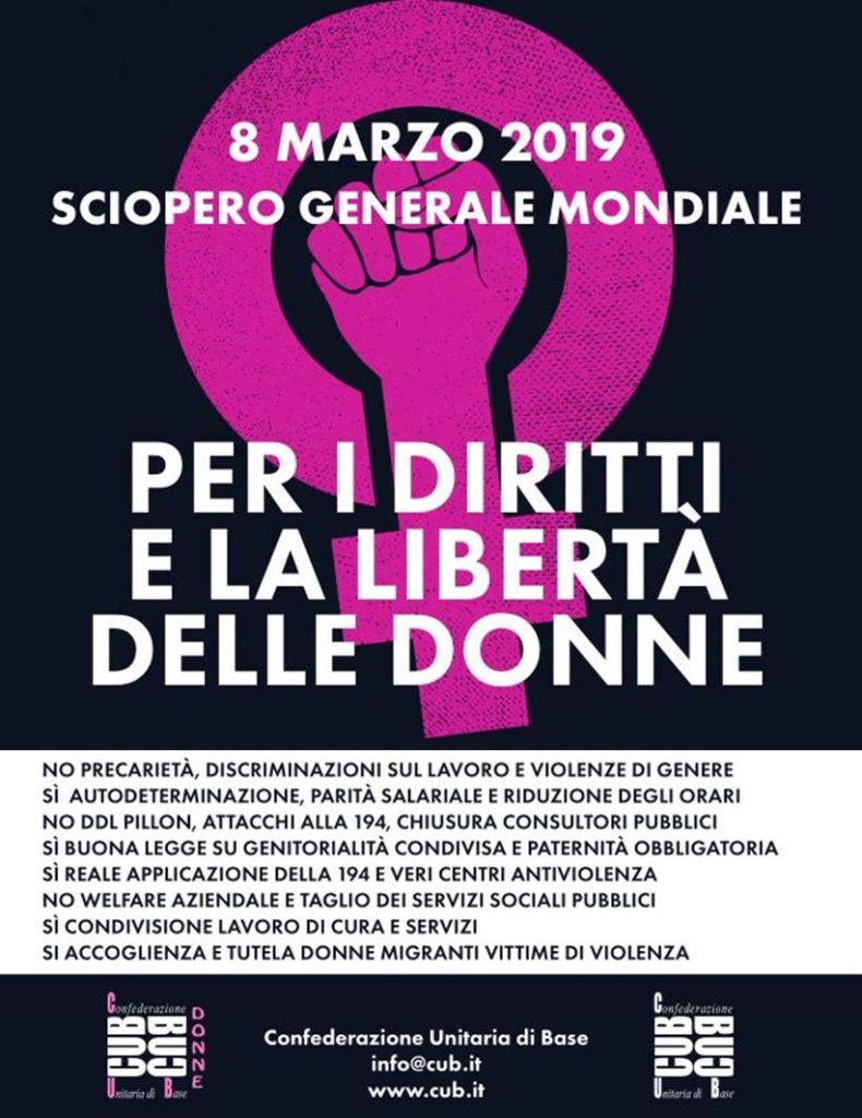 8 MARZO 2019: SCIOPERO GLOBALE image-3166